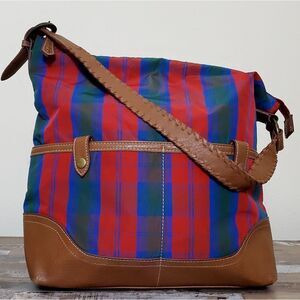 Jeffrey Banks Multi-colored Striped Shoulderbag